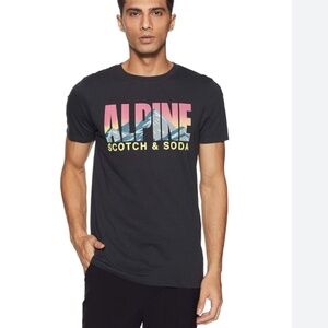 Scotch & Soda Dark Blue “Alpine” Tee 🏔️ Men’s XL